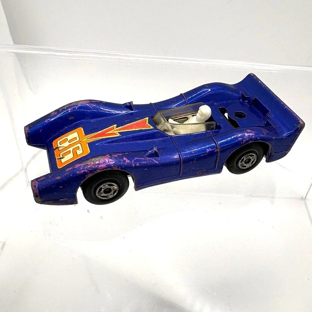 Vintage 1971 Matchbox Superfast Blue Shark No 61 Lesney Made in England Blue